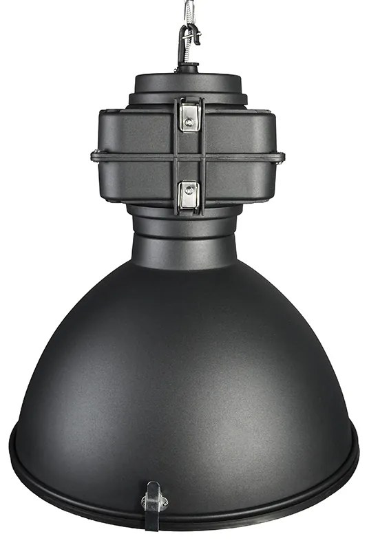 Lampada a sospensione industriale intelligente nera 53 cm incl. A60 Wifi - Sicko