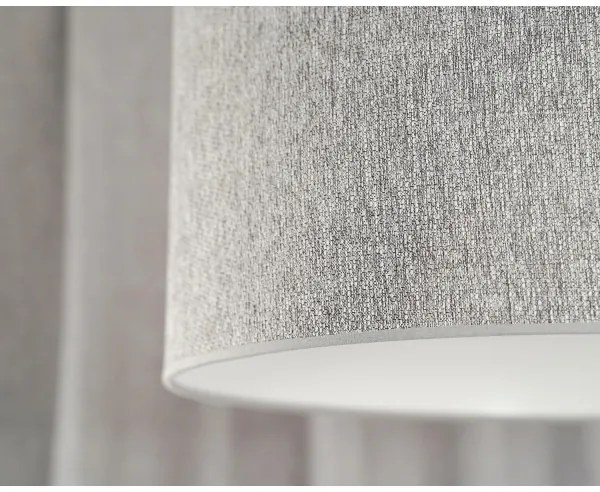 Duolla - Lampadario a plafone ROLLER ECO RECYCLING 1xE27/15W/230V diametro 45 cm grigio