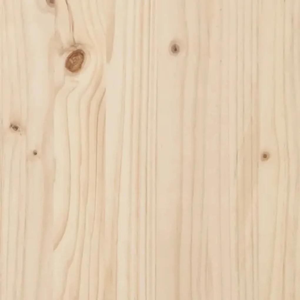 Giroletto con testiera in legno massello di pino 120x200 cm