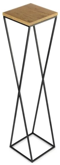 Portafiori LOFT 100x24 cm nero/marrone