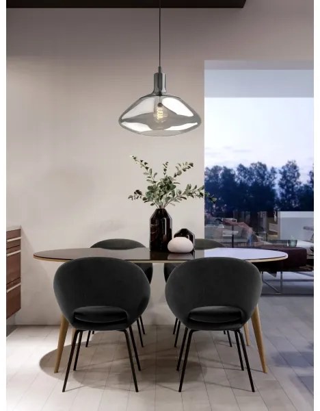 Eglo 98291 - Lampadario a sospensione con filo TORRTONTES 1xE27/60W/230V