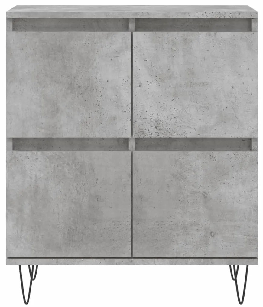 Credenza grigio cemento 60x35x70 cm in legno multistrato