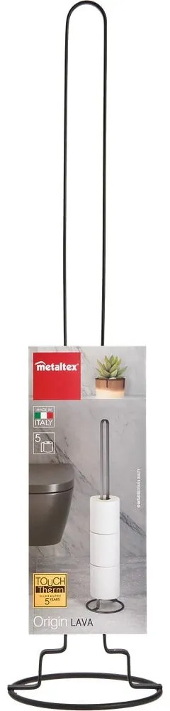 Porta carta igienica nero Origin - Metaltex