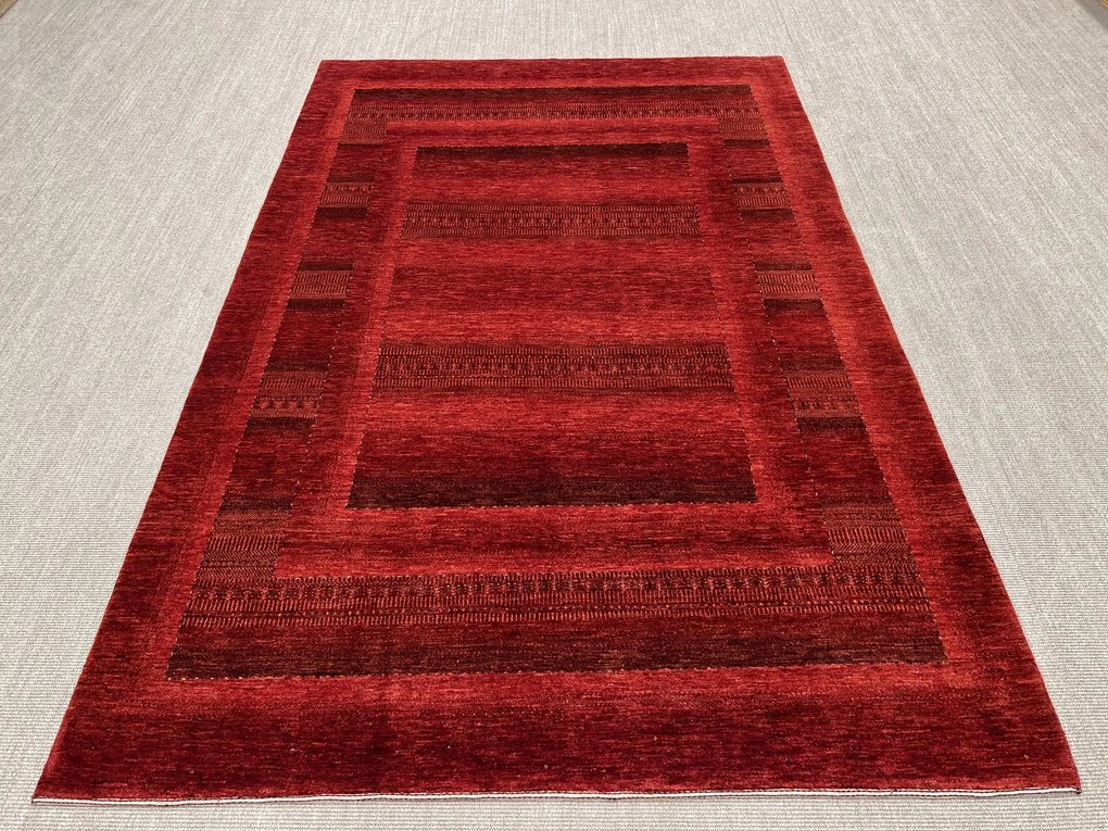 Loribaft Tappeto 310x200 Rosso (Iran) Annodato A Mano
