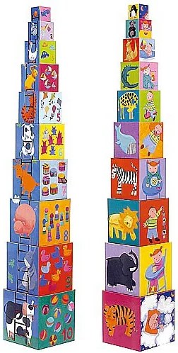 Cubi da sovrapporre - piramide - il mio giorno