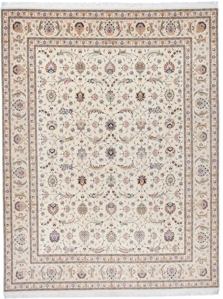 Tabriz Tappeto 400x300 Rosa (Iran) Annodato A Mano