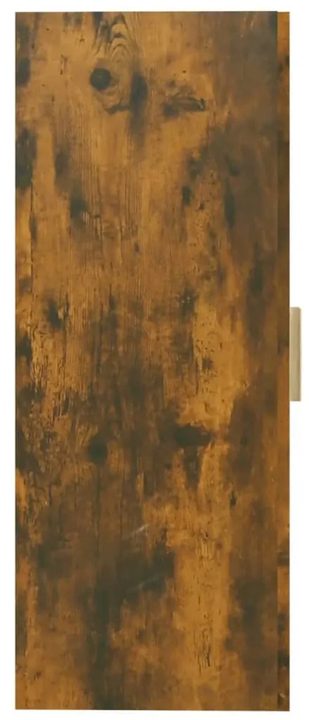 Armadietto pensile a parete rovere fumo 69,5x34x90 cm