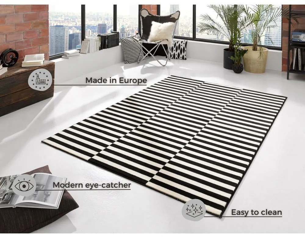 Tappeto bianco e nero Pannello, 200 x 290 cm Gloria - Hanse Home
