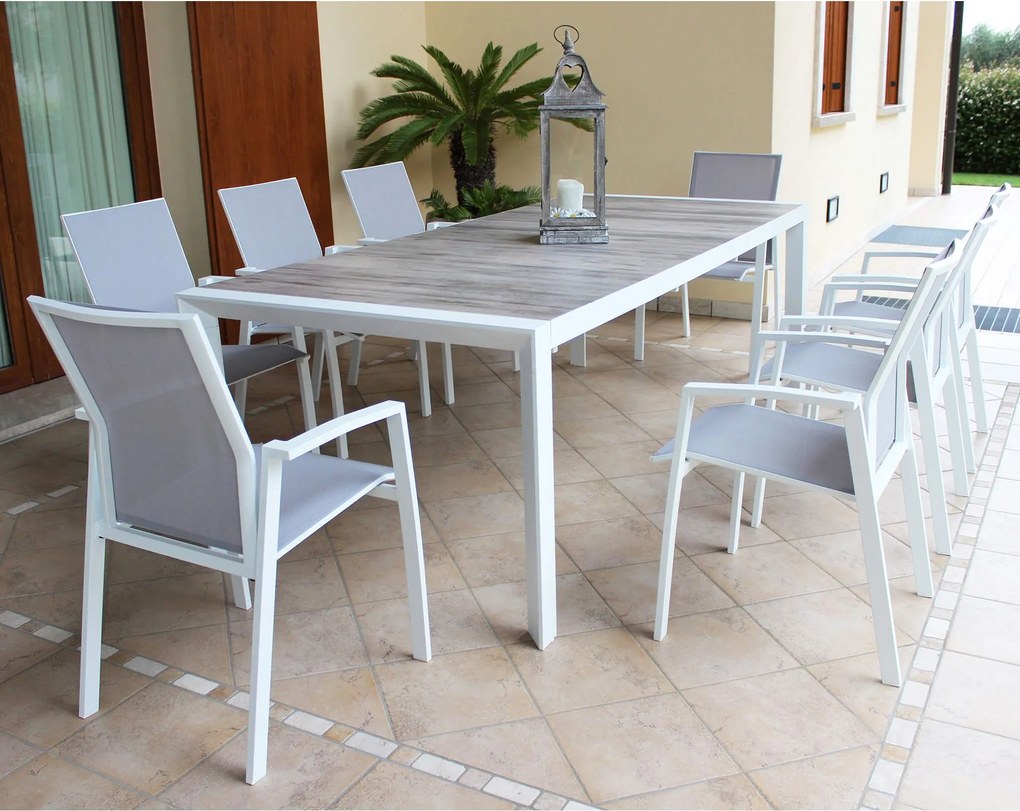 TED - tavolo da giardino allungabile in gres