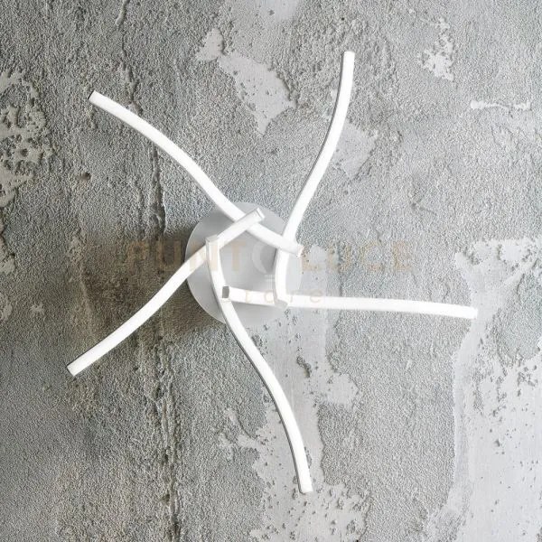 Tessa p/5 lampadario a soffitto a led 4000k  2300lm 38w alluminio e...