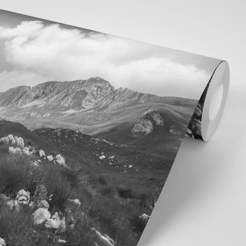 Carta da parati – Valle in bianco e nero in Montenegro