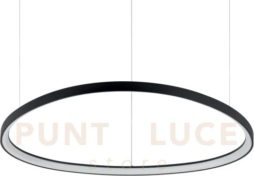 Gemini sospensione led 78 w on-off 9100 lm 4000 k nero 99,5cm