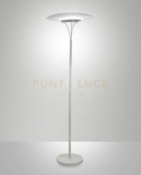 Vela lampada da terra bianca a led 3000k - 24w - 2180 lm dimmerabile