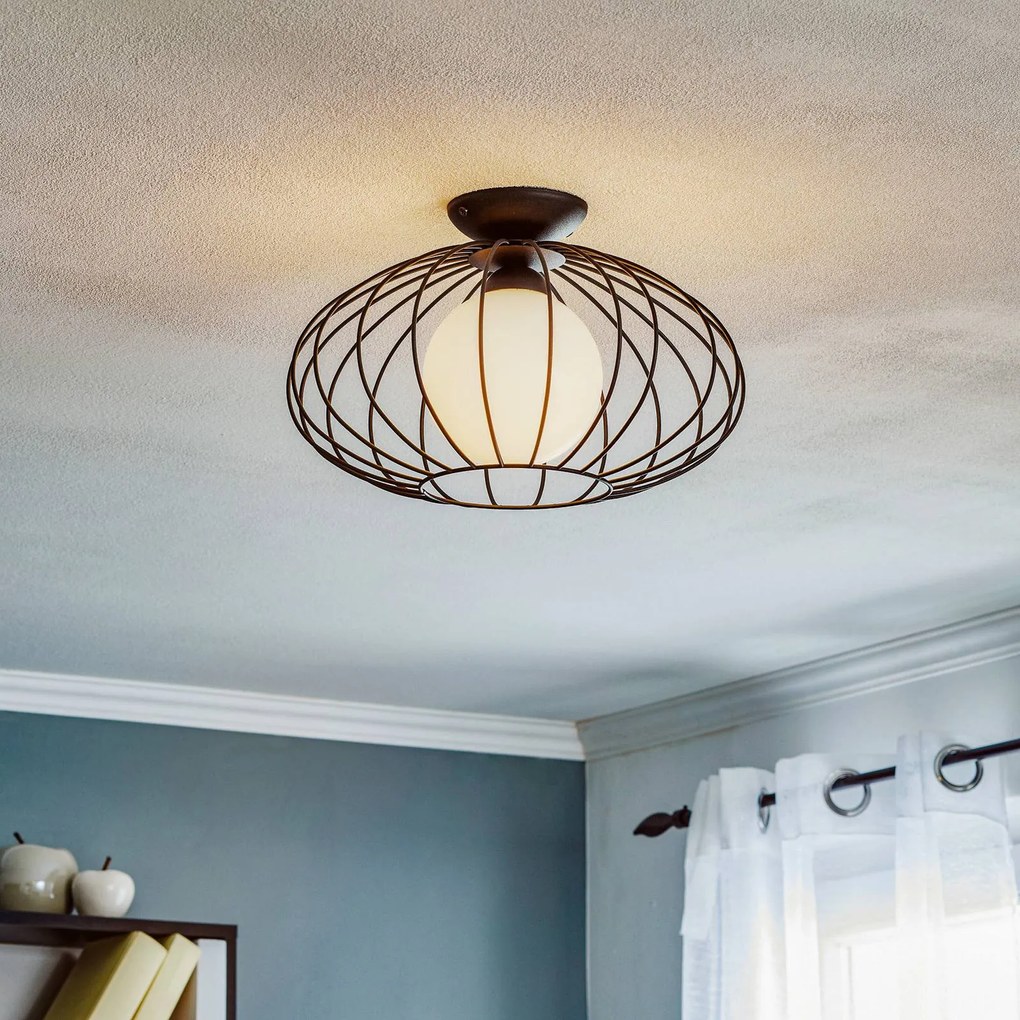 Plafoniera soffitto Kronos Eko-Light, dimmerabile, Nero, Soggiorno / Sala da pranzo, Metallo, Moderno, Plafoniera
