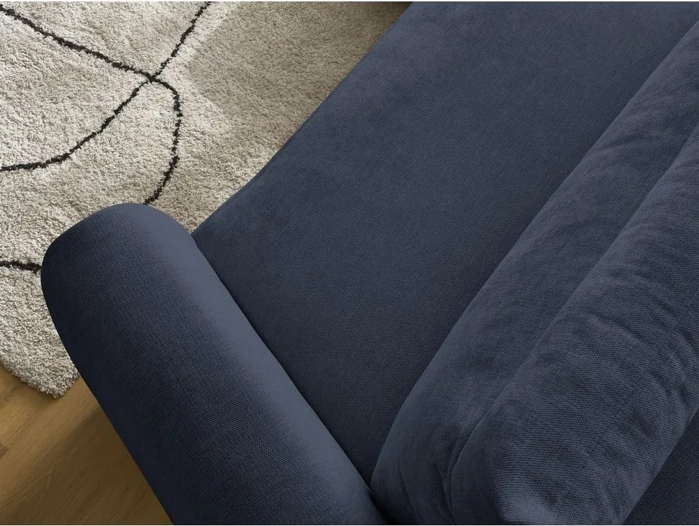Divano angolare in blu scuro Aden – Bobochic Paris