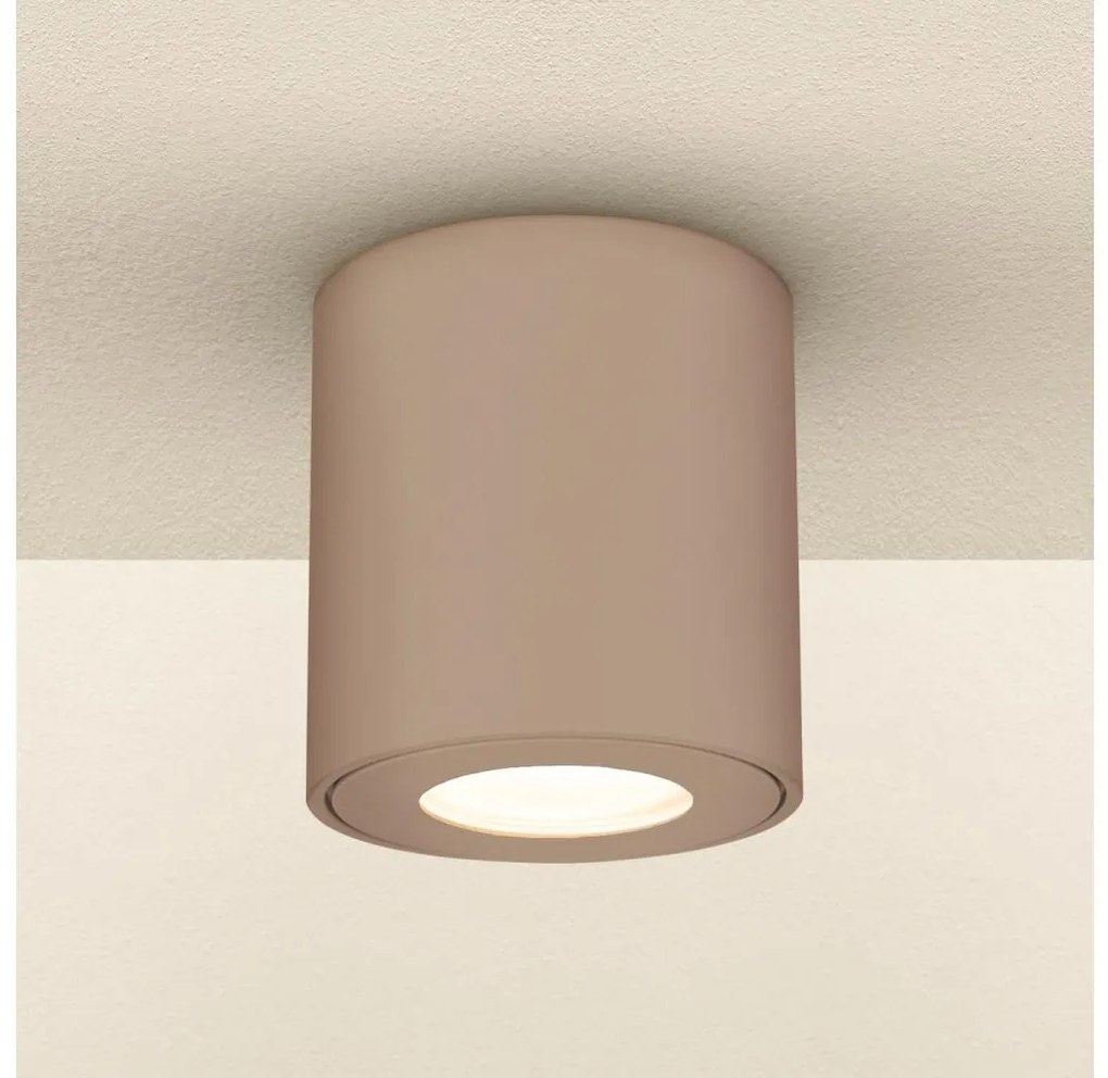 Brilagi - Faretto da bagno MIA 1xGU10/30W/230V 84x80 mm beige IP44