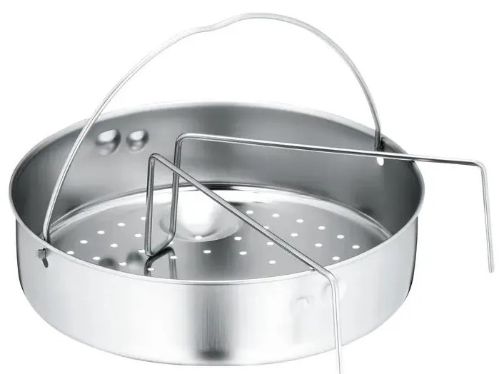 WMF - Set cestello e supporto a treppiede per pentole a pressione Ø 22 cm