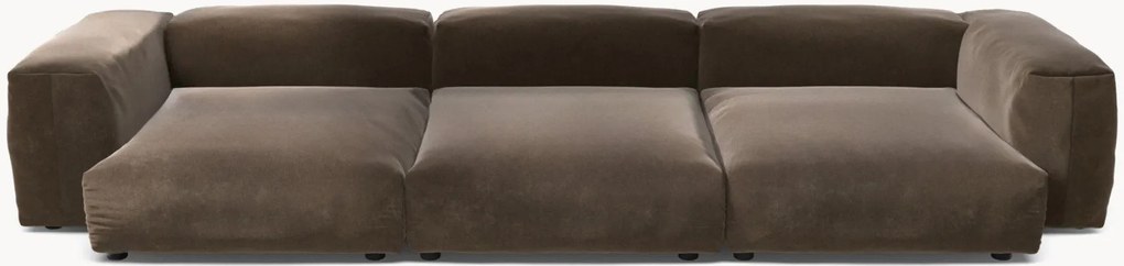 Divano componibile 4 posti in velluto Vetsak