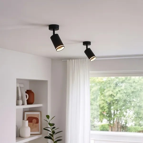 Faretto PIPE 1xGU10/10W/230V nero