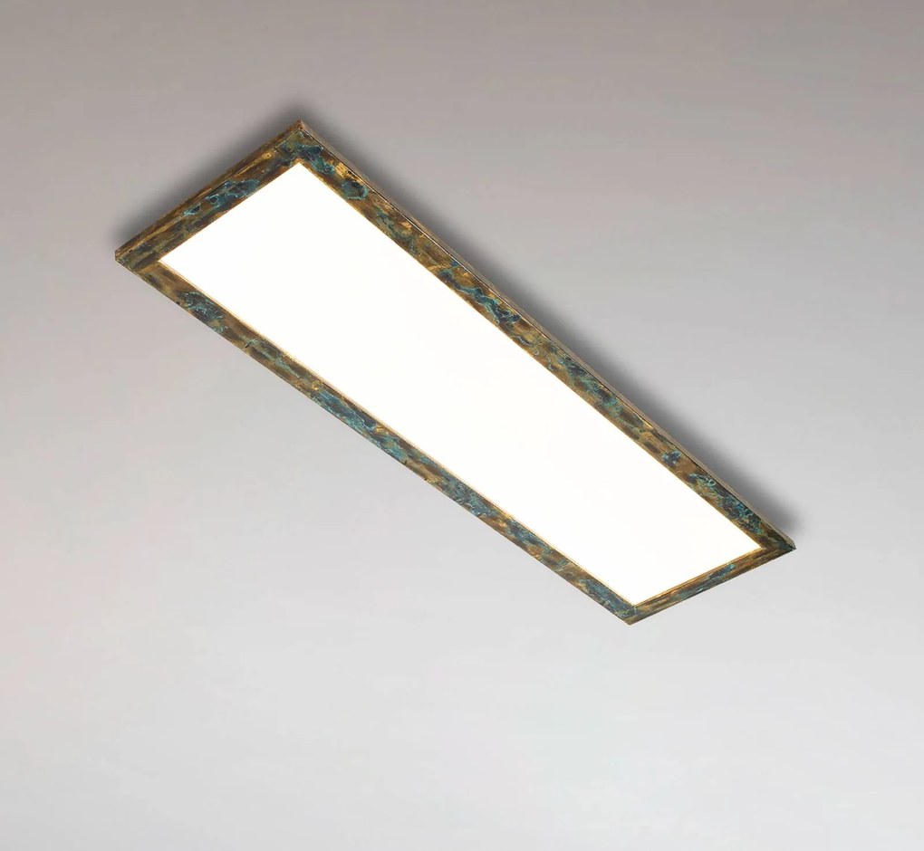 Pannello LED Aurinor Quitani, Bronzo / Ottone antico, Soggiorno / Sala da pranzo, Alluminio, Moderno, Plafoniera LED