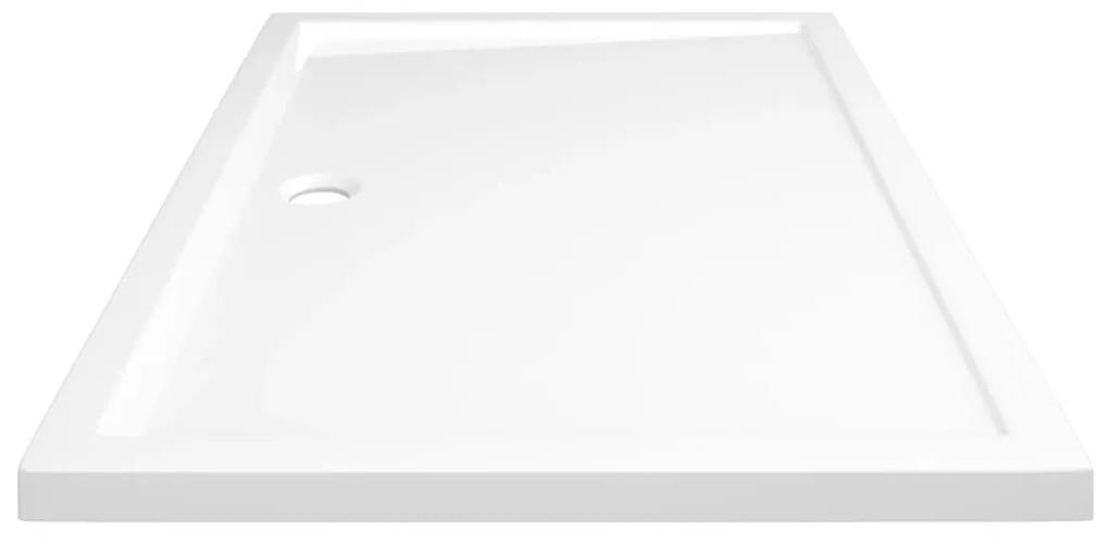 Piatto Doccia in ABS Rettangolare Bianco 80x120 cm