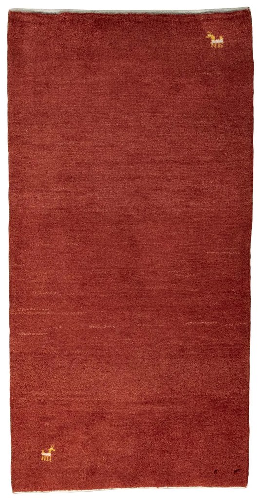 Gabbeh Tappeto persiano 140x70 Rosso (Iran) Annodato A Mano