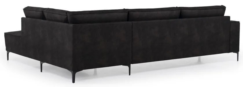 Divano angolare antracite in similpelle (angolo destro) Copenhagen - Scandic