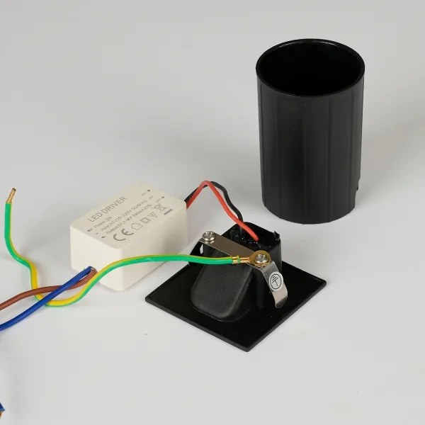 Brilagi - Lampada da incasso LED per esterni STAIRDOT LED/2W/230V, nero, IP65, quadrata