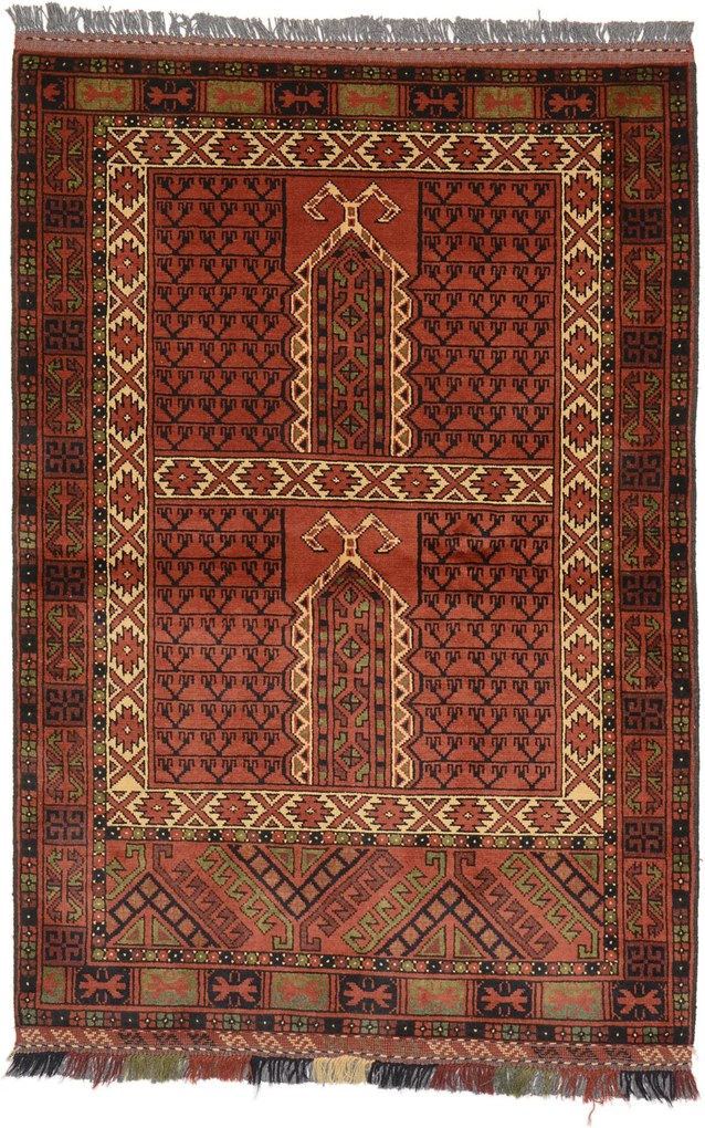 Turkmen Tappeto orientale 100x150 (Afghanistan) Annodato A Mano