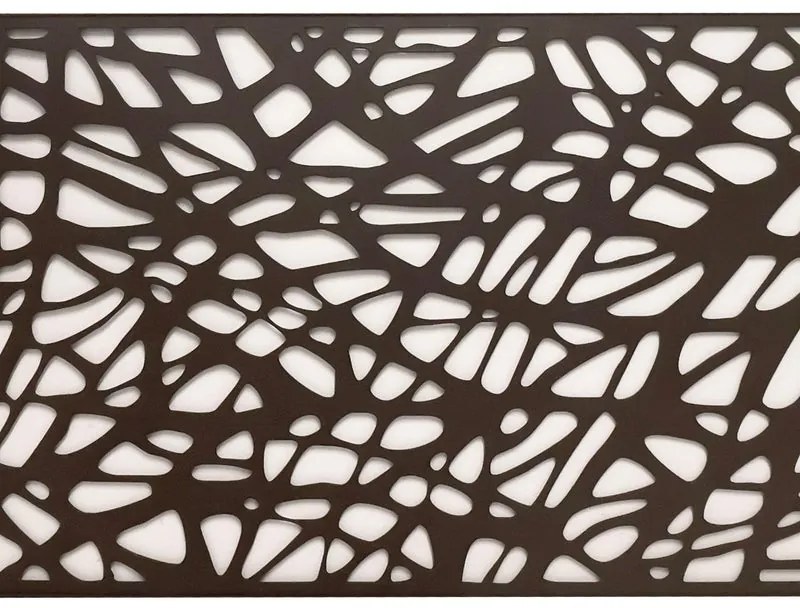Pannello grigliato in polipropilene marrone Musive L 200 x H 100 cm, spessore 15 mm
