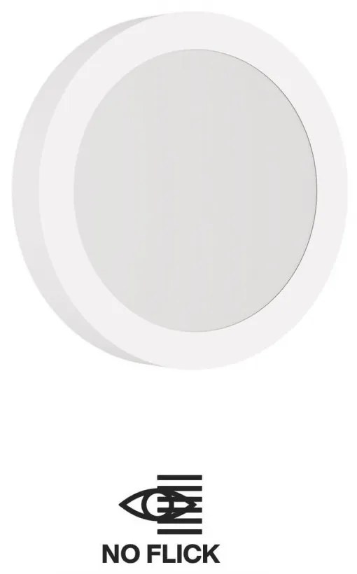 Plafoniera LED Rotonda 20W 2.000lm no Flickering Ø225mm Colore  Bianco Naturale 4.000K