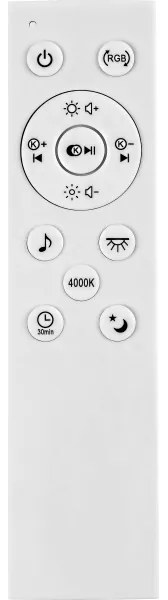 Rabalux - Plafoniera LED RGB dimmerabile con altoparlante LED/18W/230V + telecomando