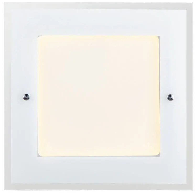 Plafoniera LED neoclassico Polly, bianco 36x5 cm, luce naturale NOVECENTO