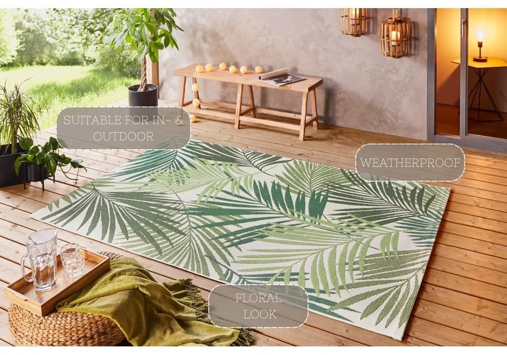 Tappeto da esterno grigio-verde , 160 x 230 cm Vai - NORTHRUGS