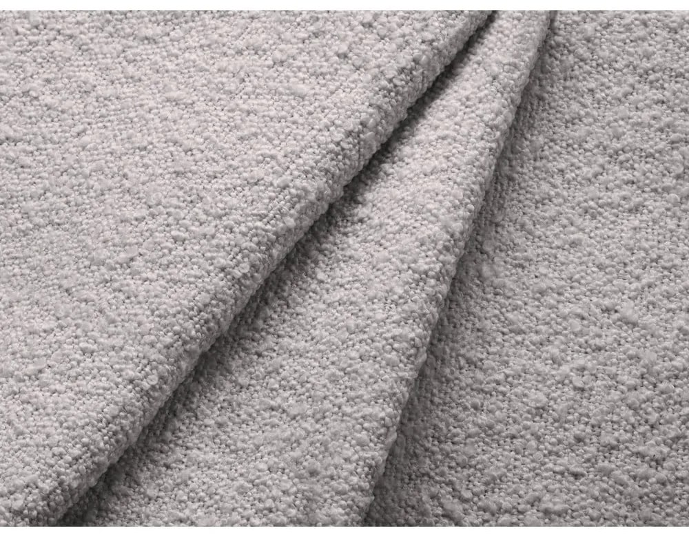 Divano letto angolare grigio chiaro in tessuto bouclé (angolo sinistro) Jodie - Micadoni Home