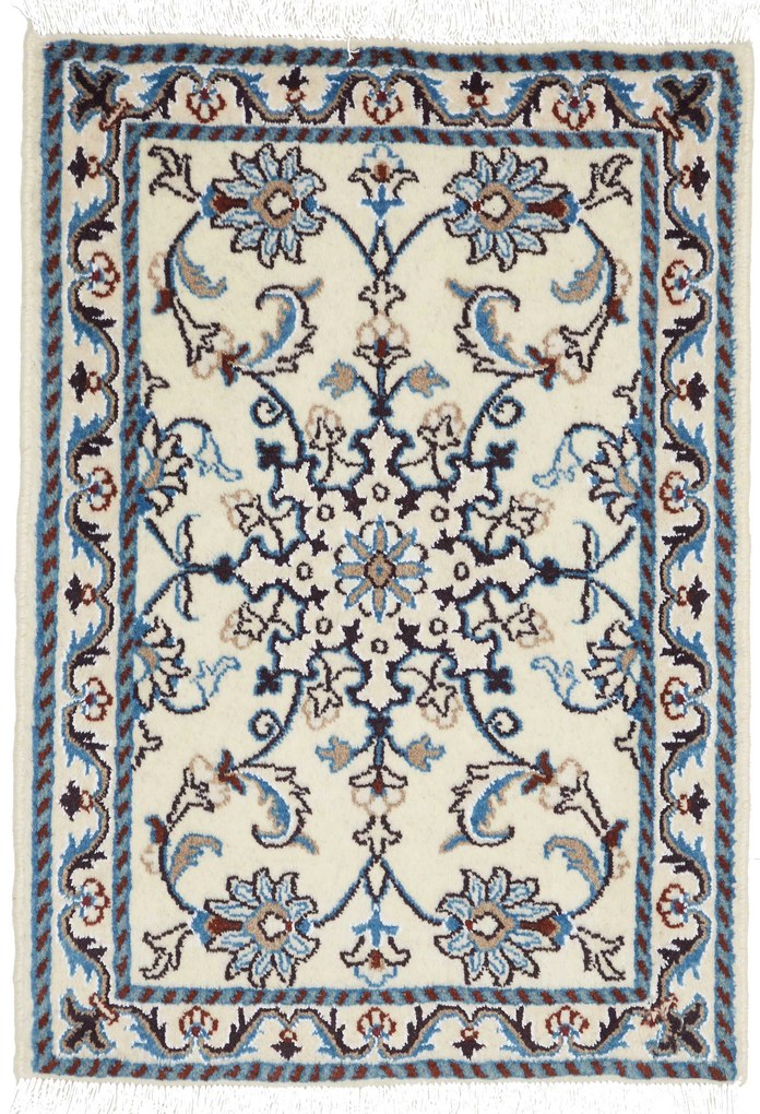 Nain Tappeto 90 x 60 Beige (Iran) Annodato A Mano