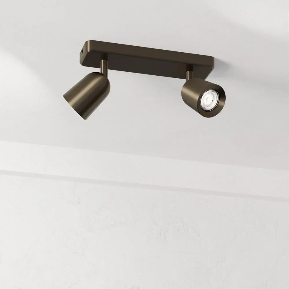 Eglo 901949 - Faretto CAMALDOLI 2xGU10/10W/230V bronzo