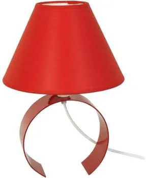 Tosel  Lampade d’ufficio lampada da comodino tondo metallo rosso  Tosel