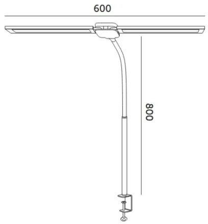 Lampada da tavolo LED dimmerabile USB TENUIX DUO LED/14W/5V 3000-6000K nera