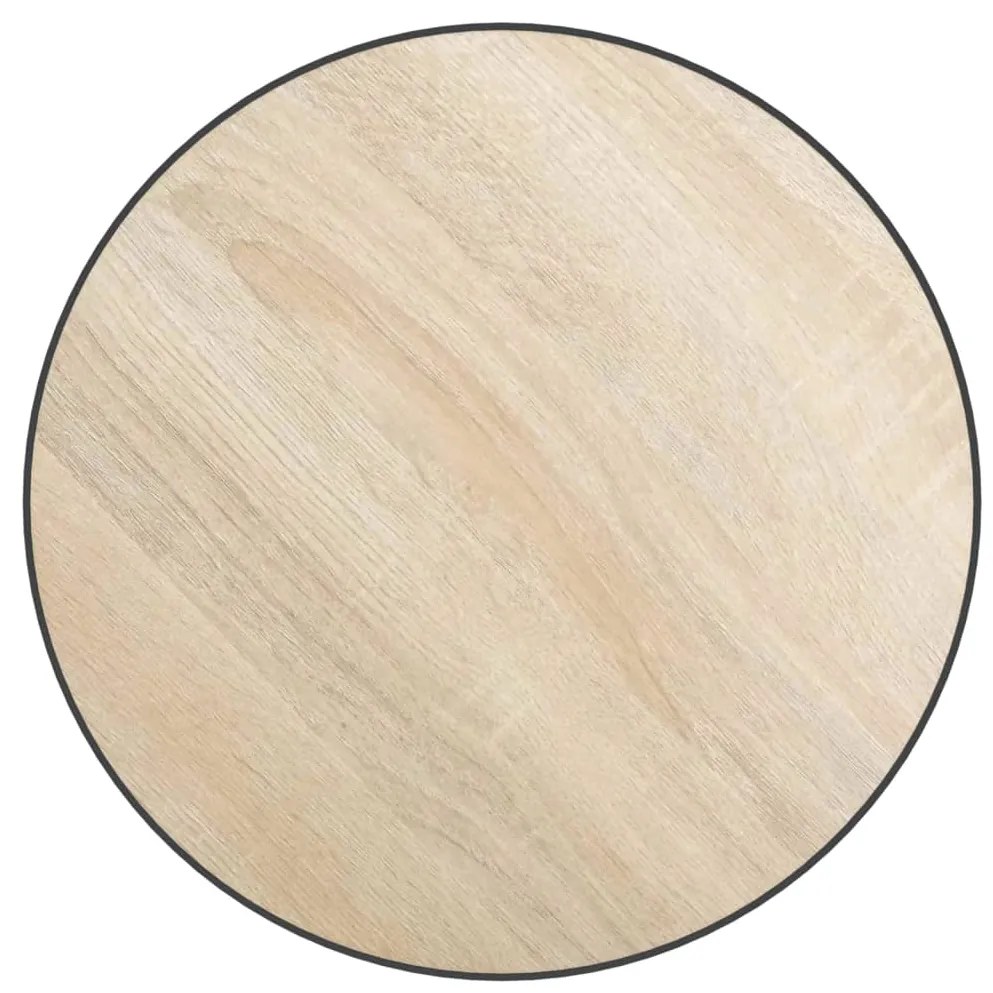 Tavolino rovere sonoma Ø35 cm in mdf