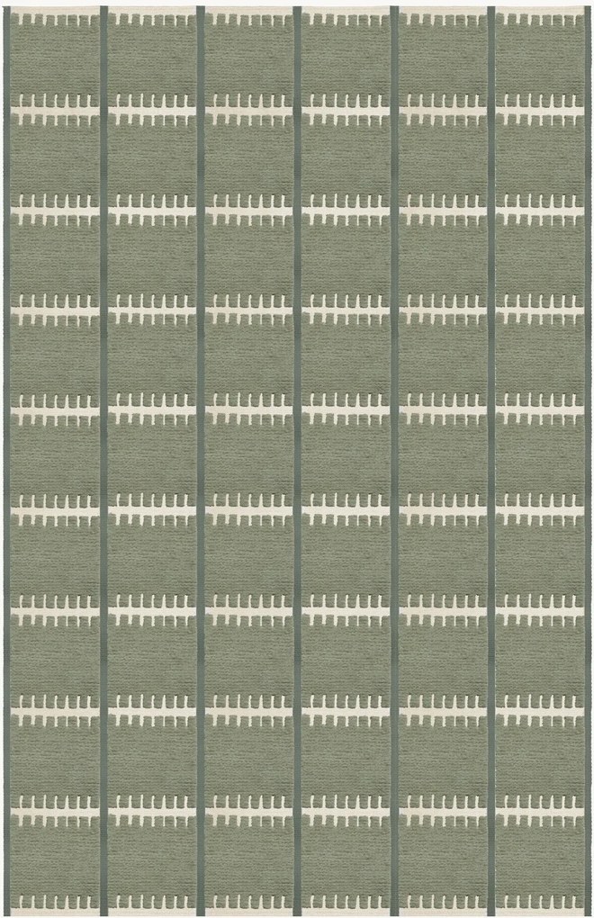 Tappeto in lana tessuto a mano con motivo in rilievo Lilly