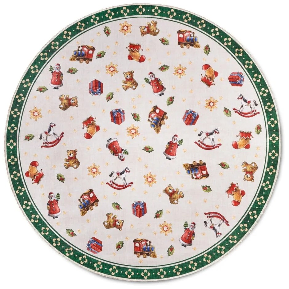 Tappeto rotondo verde con motivo natalizio ø 150 cm Green Christmas - Villeroy&amp;Boch