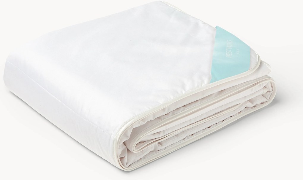 Piumino in seta Skylar, chiaro