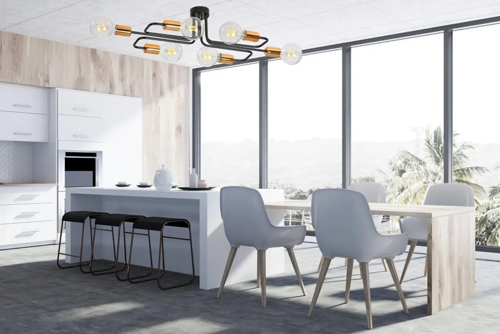 Lampadario VEKEN 6A BLACK