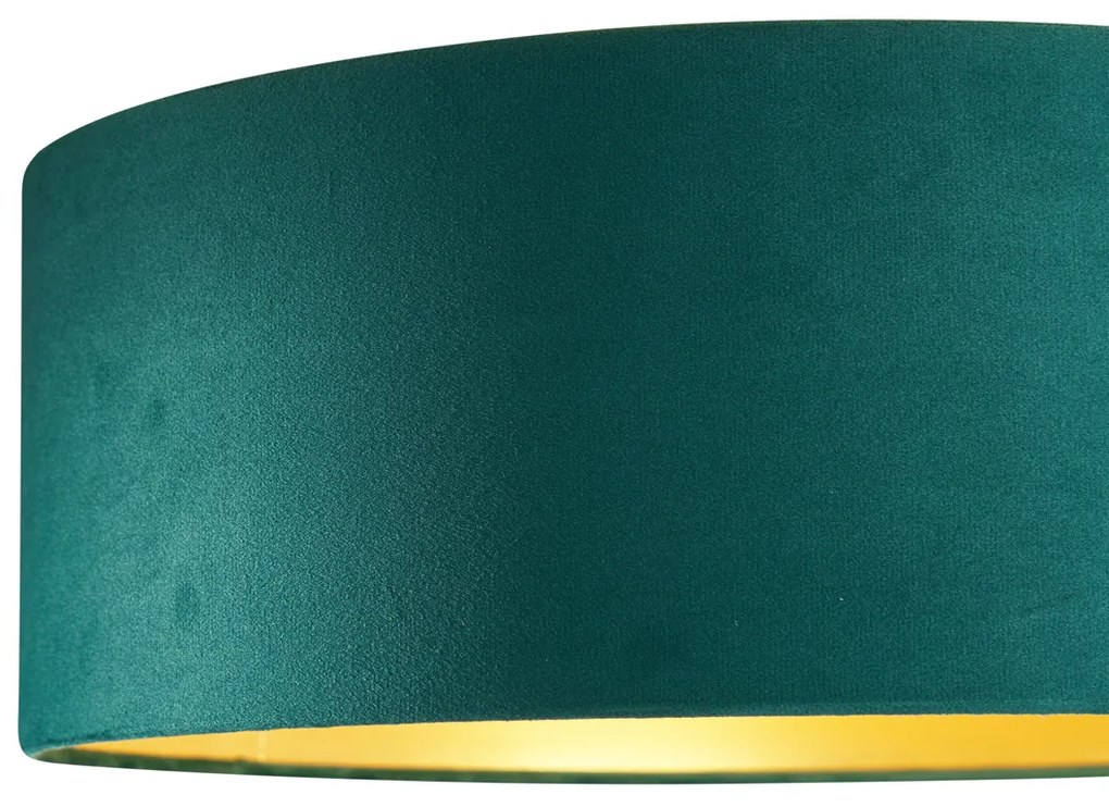 Plafoniera moderna verde velluto 40cm incl. LED dimmerabile a 3 livelli - Sue
