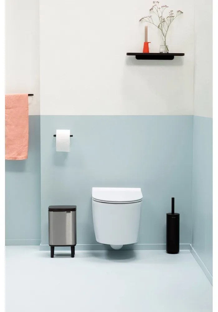 Cestino per la spazzatura color argento opaco in acciaio 4 l Bo Hi – Brabantia