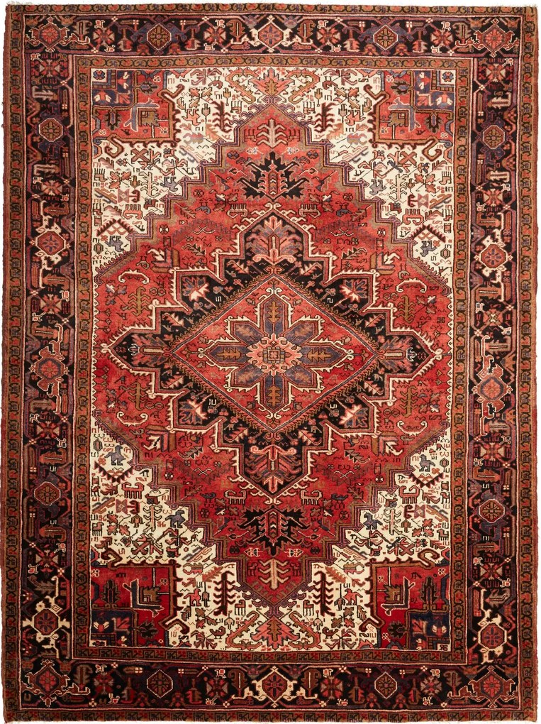 Heriz Tappeto persiano 290 x 220 Rosso (Iran) Annodato A Mano