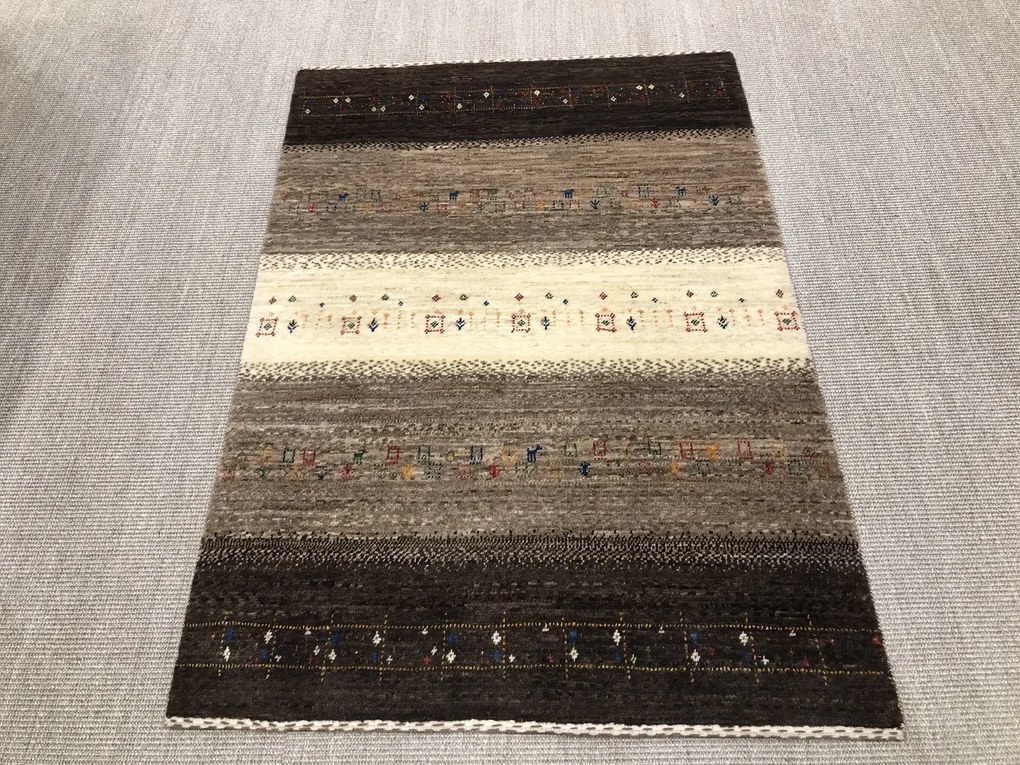 Loribaft Tappeto persiano 100 x 140 Beige (Iran) Annodato A Mano