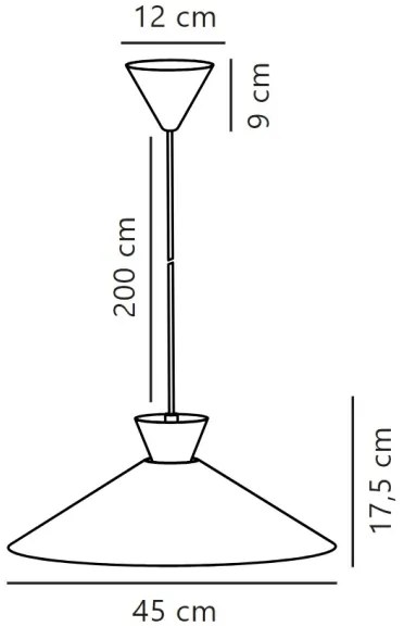 Nordlux - Lampadario a sospensione con filo DIAL 1xE27/40W/230V diametro 45 cm bianco