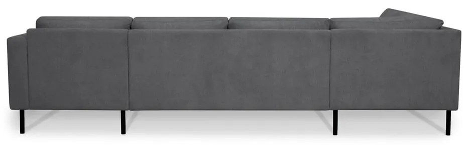 Divano angolare grigio scuro (angolo sinistro/"U") Hero - Scandic